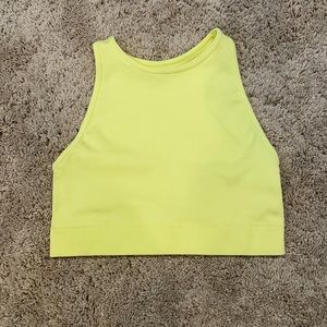 Halter neck cropped tank top
